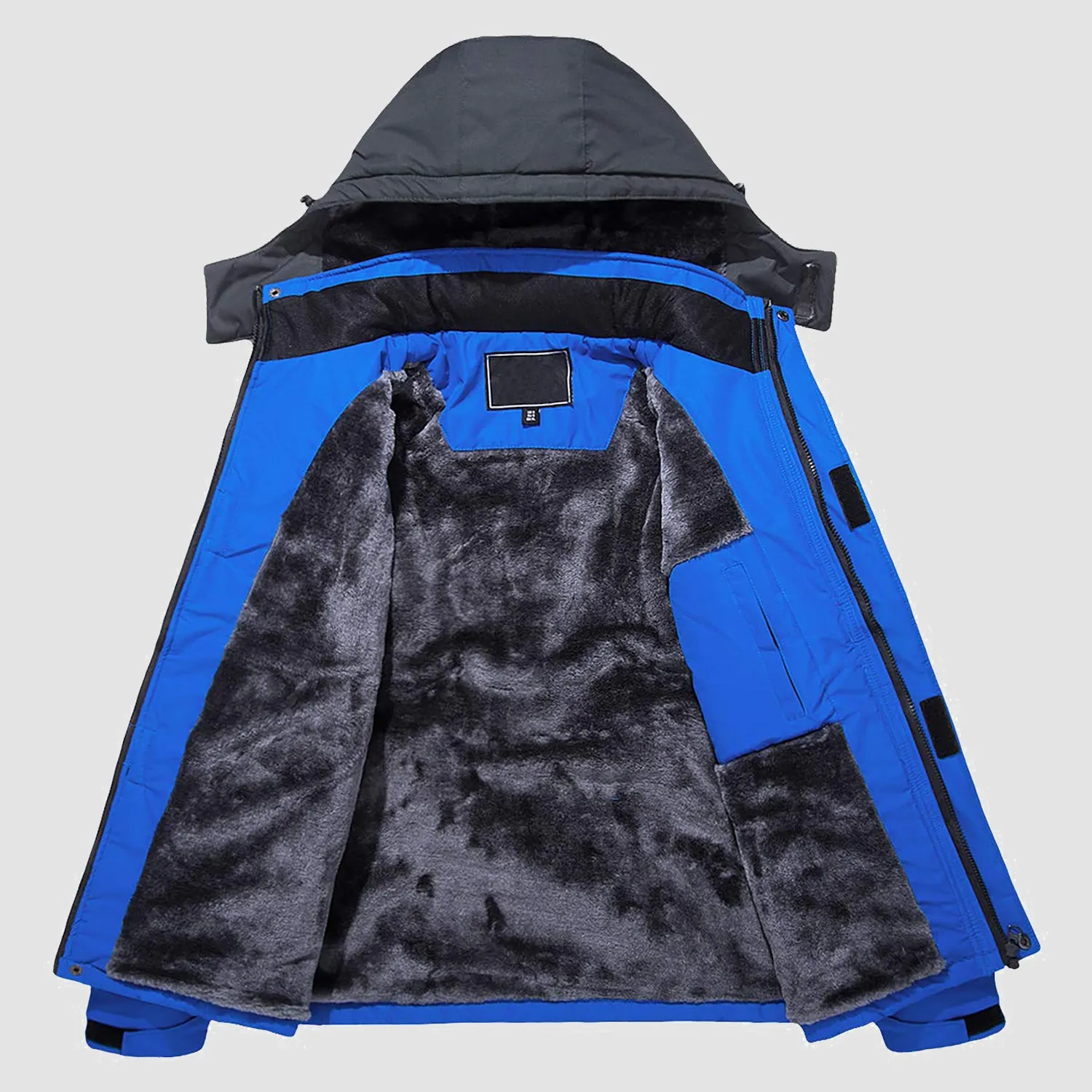 Men's Winter Jacket Water Repellent Ski Snow Jacket Warm Fleece Coat