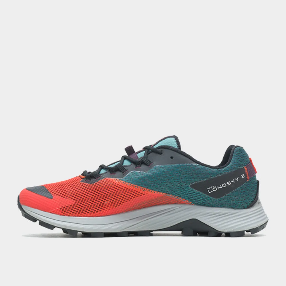 Merrell Mens Mtl Long Sky 2 Trail Running Shoe Orange/Multi _ 173931 _ Orange