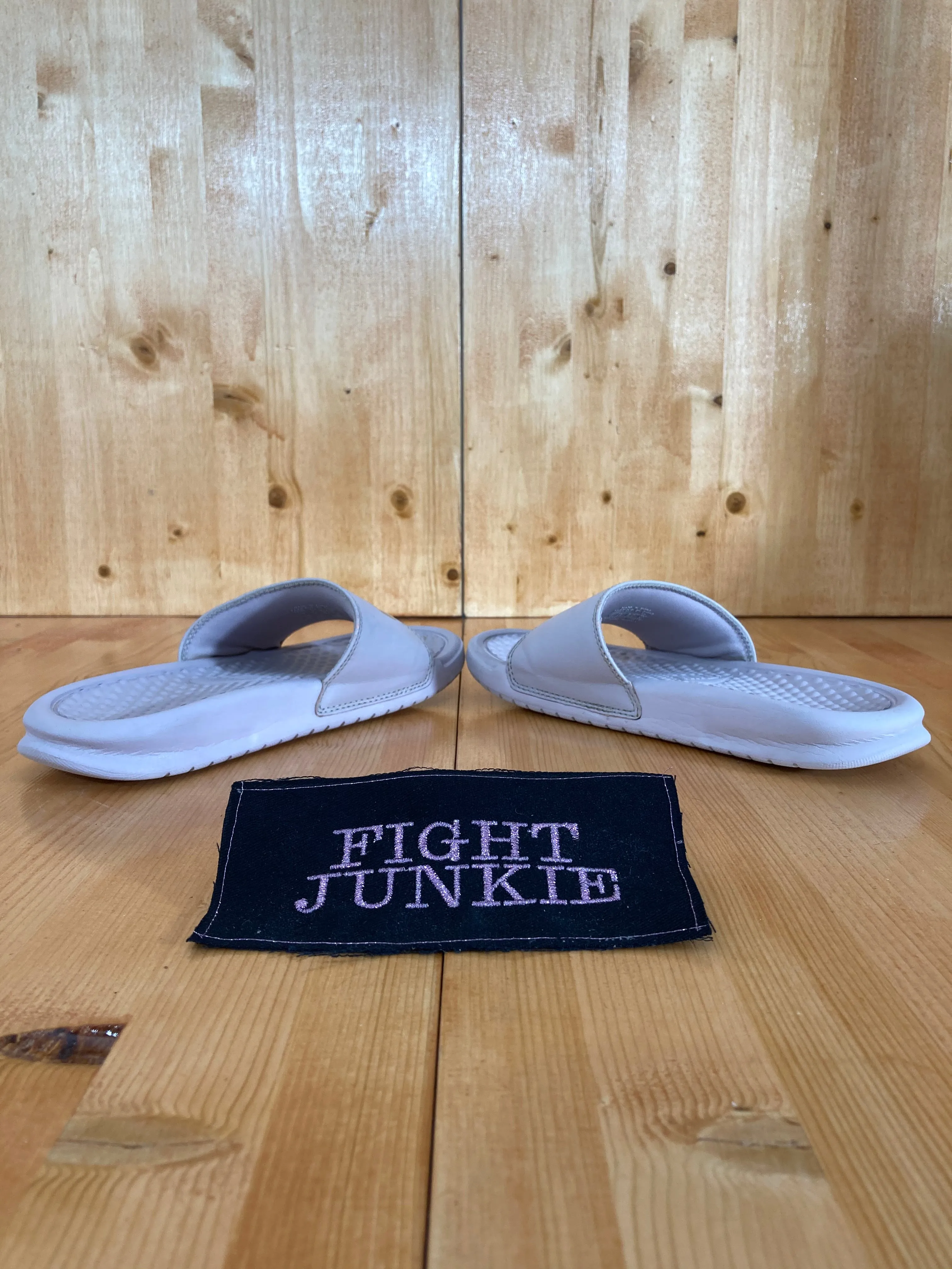 NIKE BENASSI JDI Women's Size 5 Slip On Sandals Slides Rose Gold