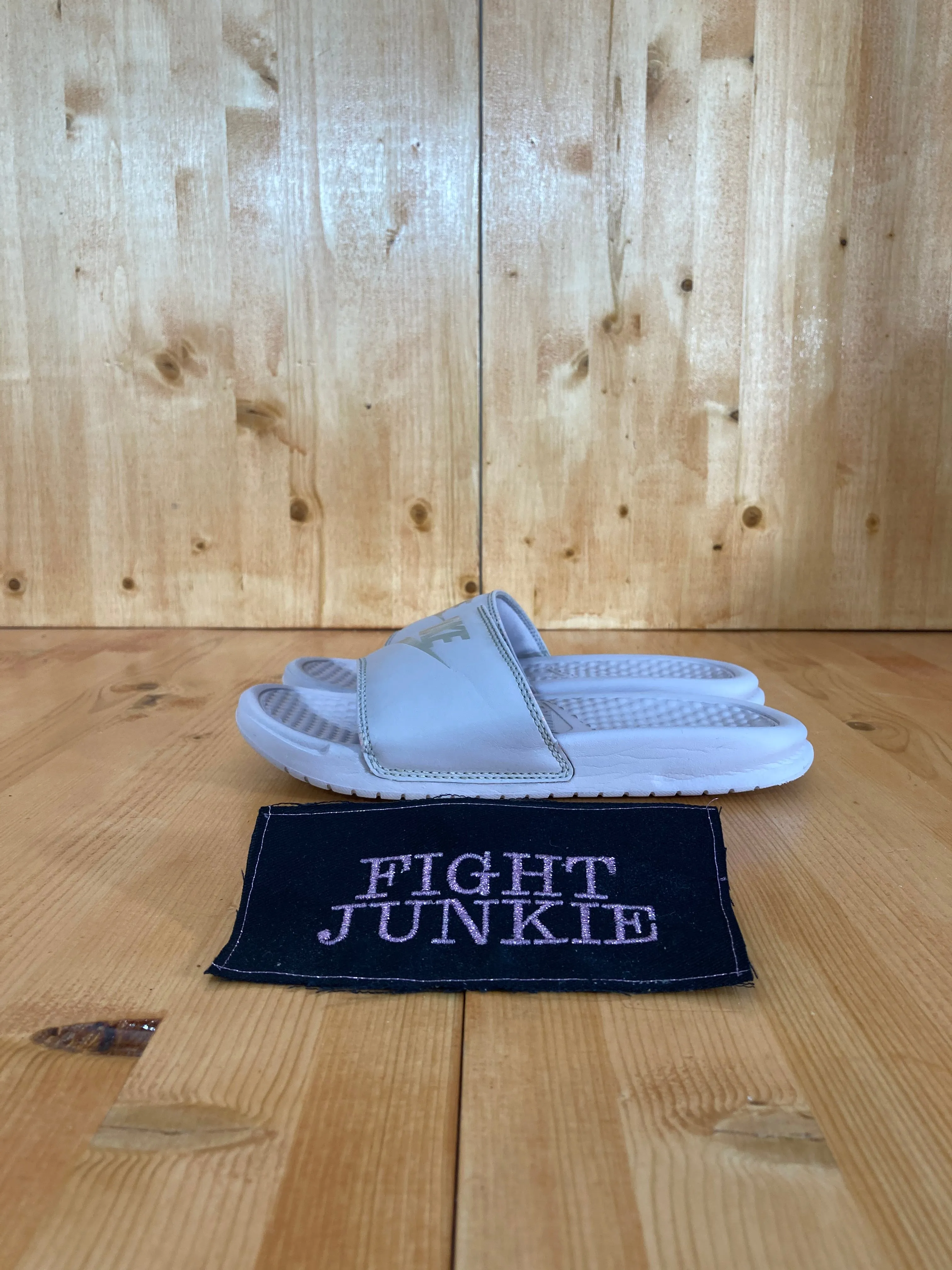 NIKE BENASSI JDI Women's Size 5 Slip On Sandals Slides Rose Gold