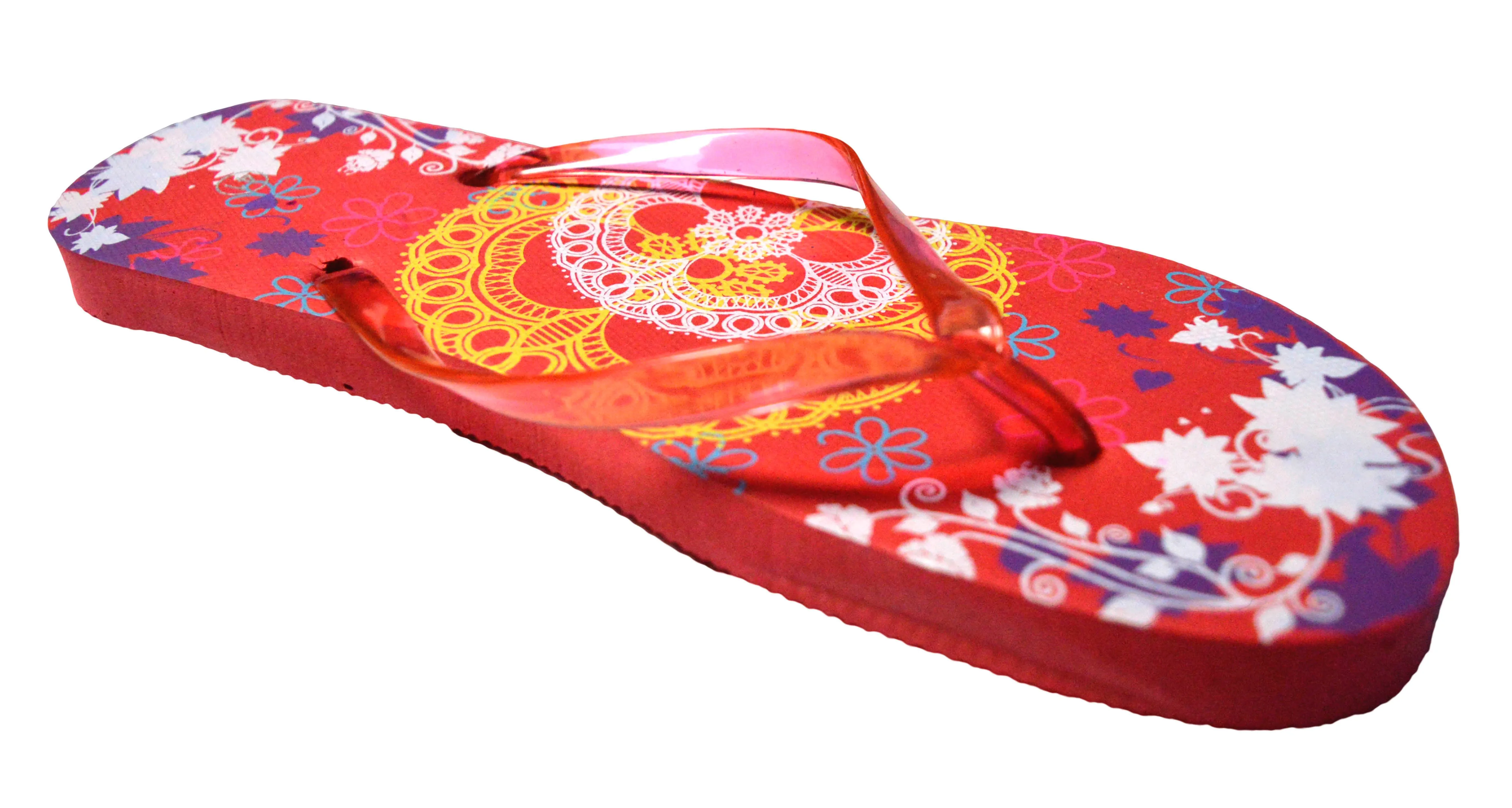 OCTAVE Ladies Summer Beach Wear Flip Flops - Lace Design