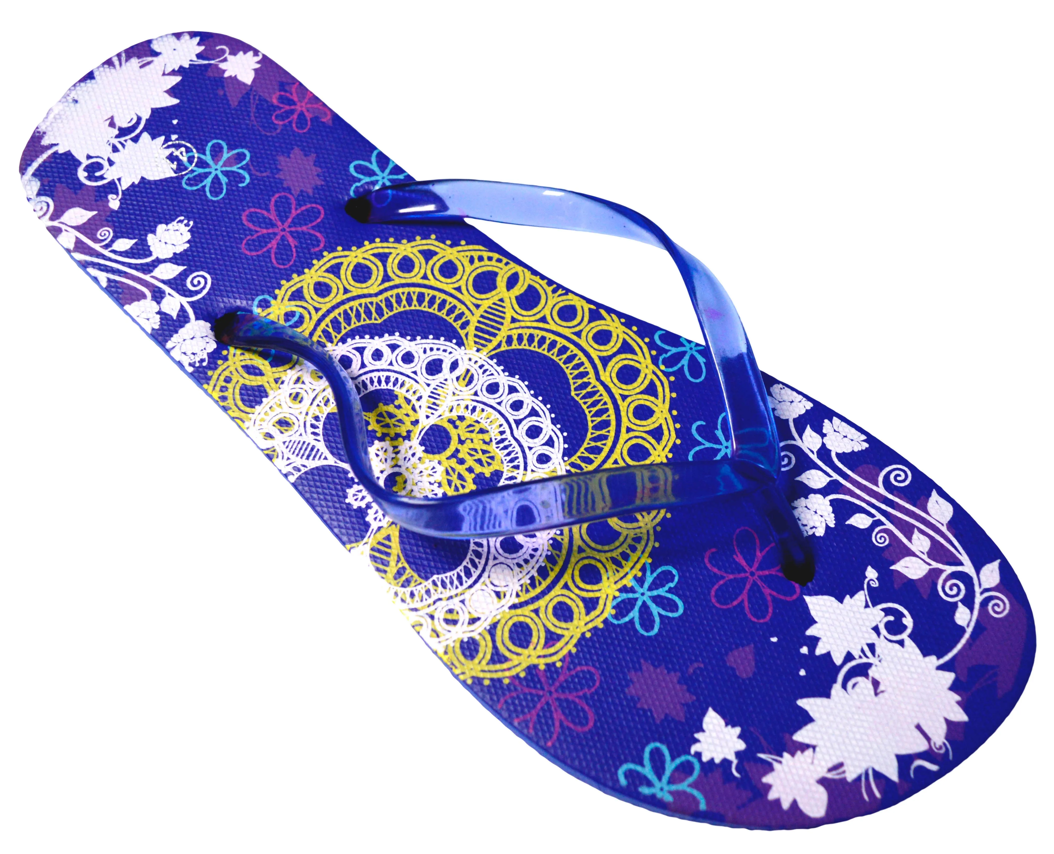 OCTAVE Ladies Summer Beach Wear Flip Flops - Lace Design