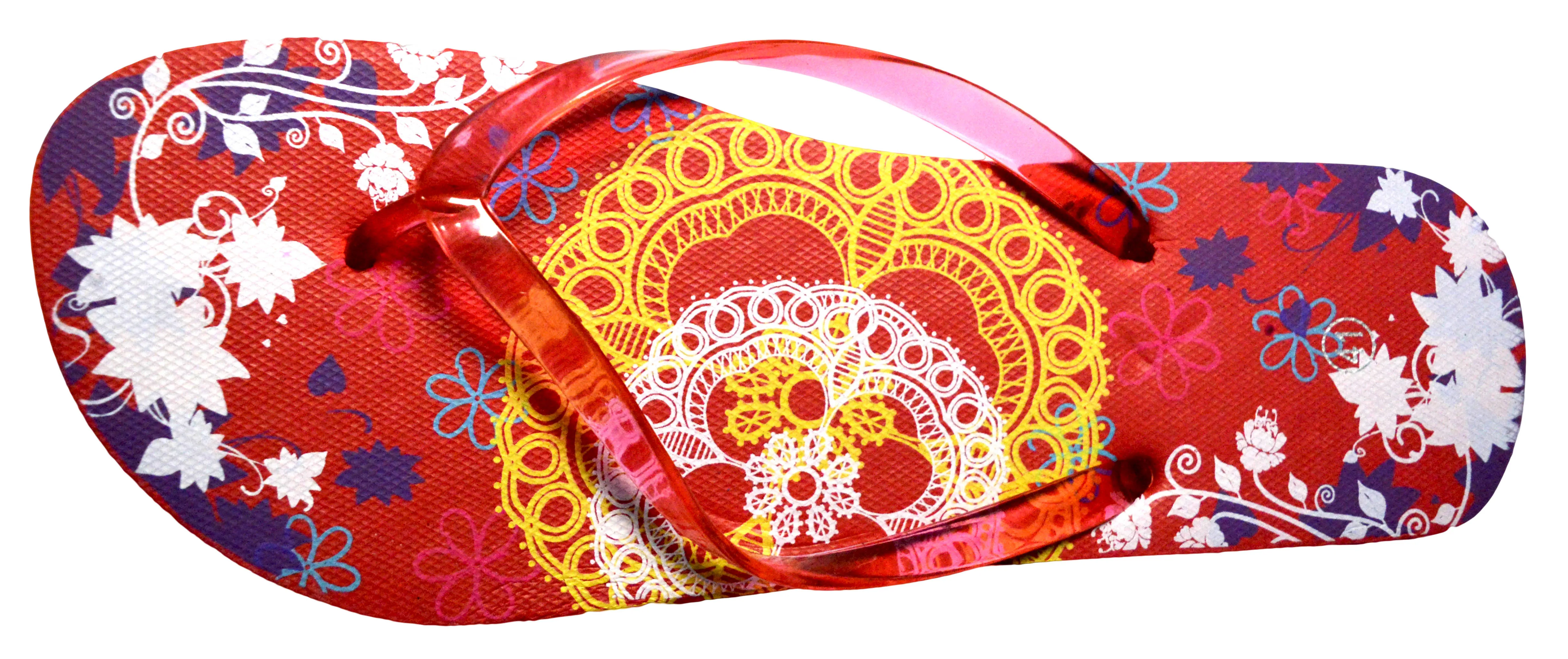 OCTAVE Ladies Summer Beach Wear Flip Flops - Lace Design