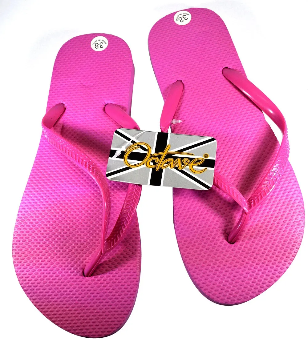 OCTAVE Ladies Summer Beach Wear Flip Flops - Plain Design