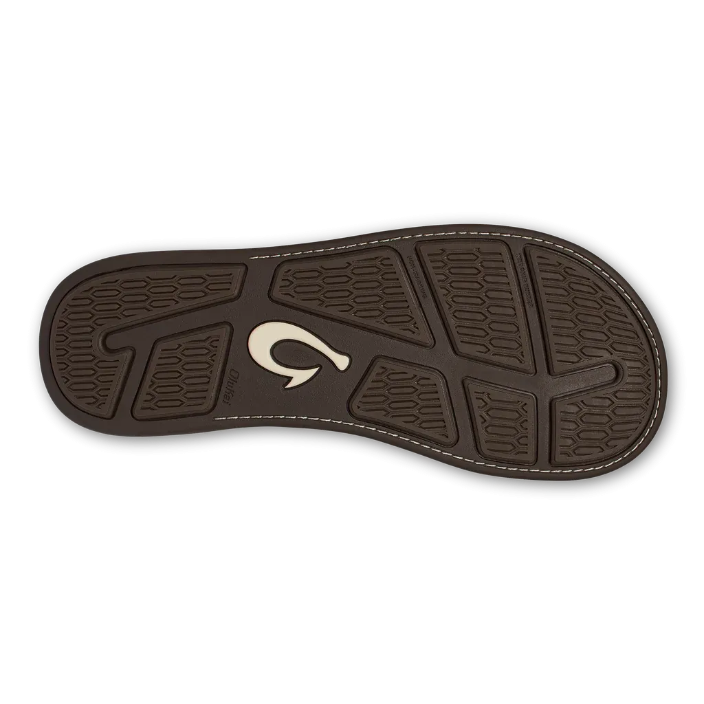 Olukai Men's Tuahine Leather Sandals - Golden Sand 10465-GSGS
