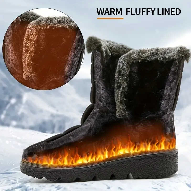 PERCE™ WATERPROOF UNISEX MID CALF SNOW BOOTS