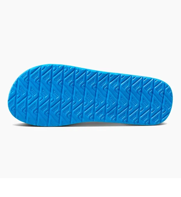 Reef Contoured Cushion Flip Flops  - Black/Grey/Blue