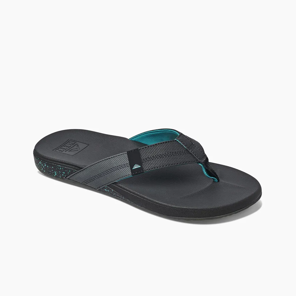 Reef Cushion Bounce Phantom Flip Flops - Black/Green