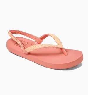 Reef Girls Little Stargazer Flip Flops - Coral
