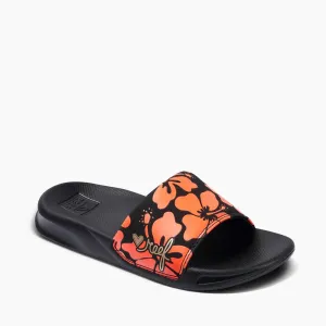 Reef Kids One Slide Sandals - Hibiscus Coral