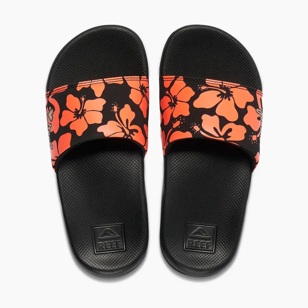 Reef Kids One Slide Sandals - Hibiscus Coral
