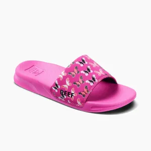 Reef Kids One Slide Sandals - Orchid Butterfly