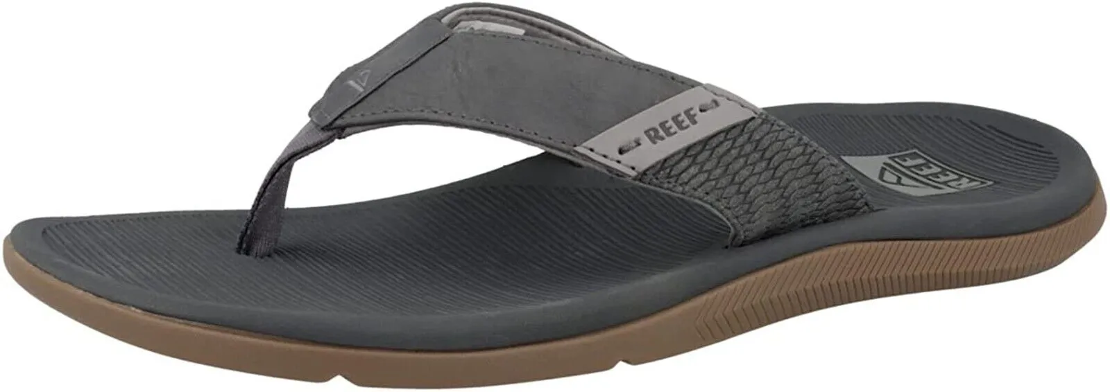 Reef Men's Santa Ana Vegan Leather Flip-Flop Sandals