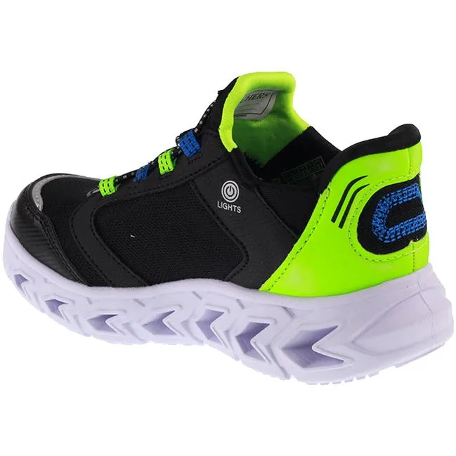 Skechers Trainers Kids Slip Ins Hypno Flash 2.0 Odelux Black Lime