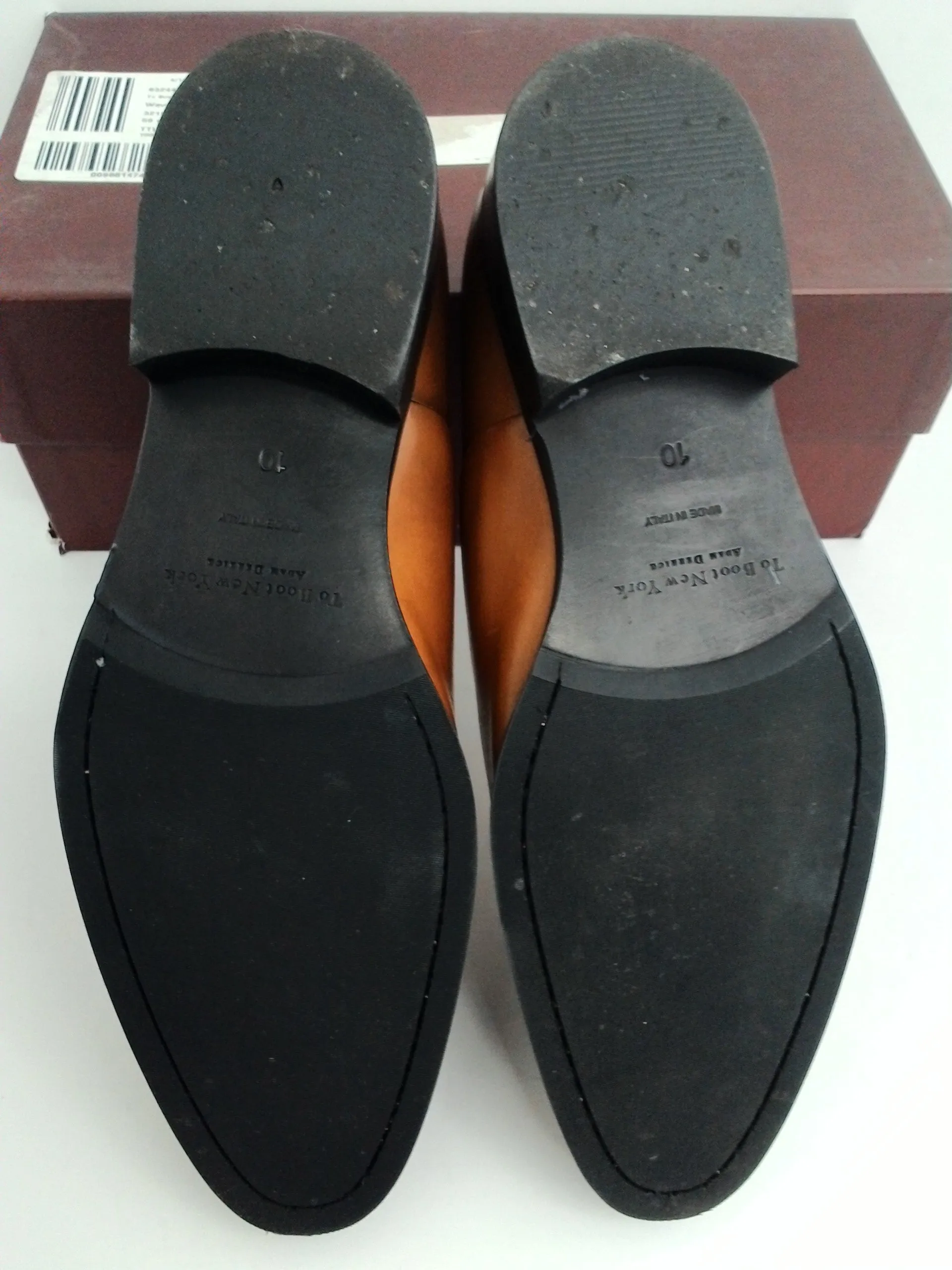To Boot New York Adam Derrick Men's Hudson Vitello Cuoio Leather Oxfords Size 10 M