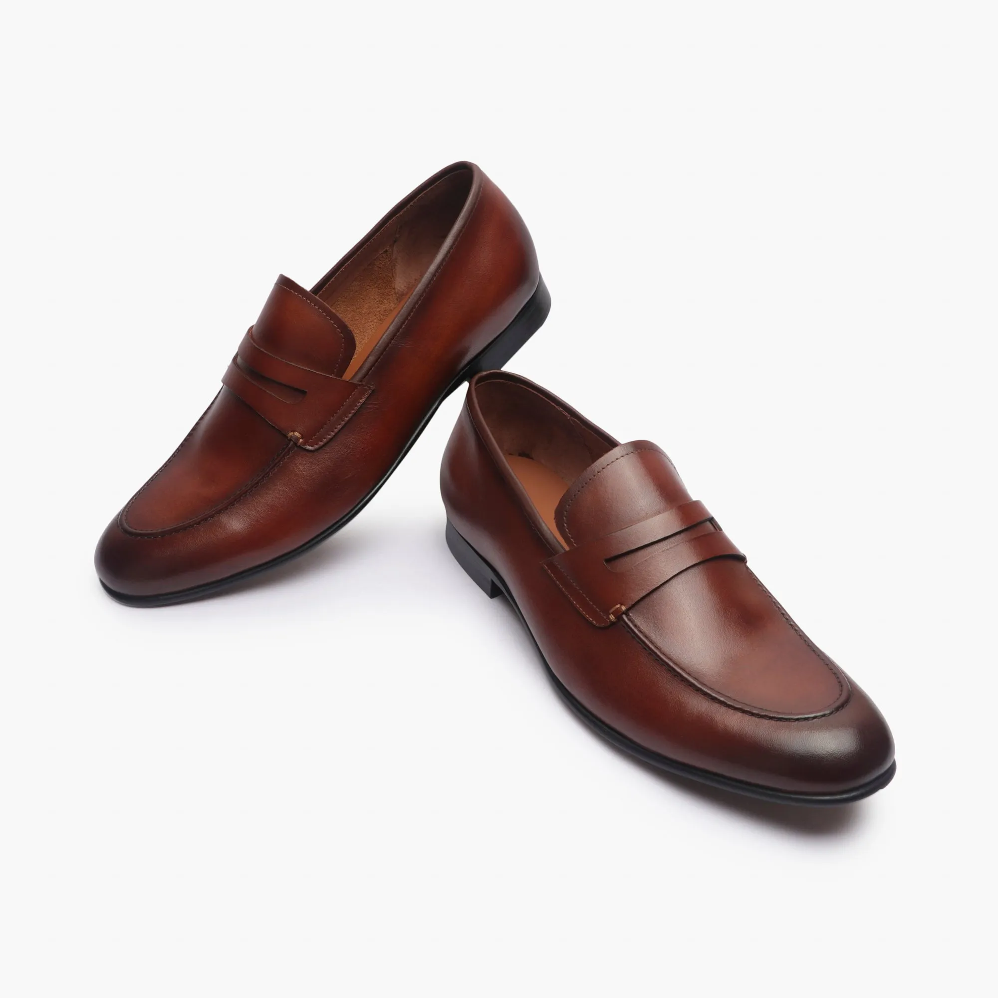 U Tip Penny Loafers