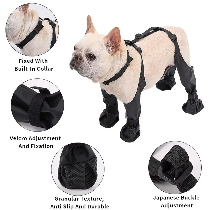 Ultimate Waterproof Non-Slip Dog Boots - Perfect Outdoor Protection for Small to Medium Dogs, Ideal for French Bulldogs!