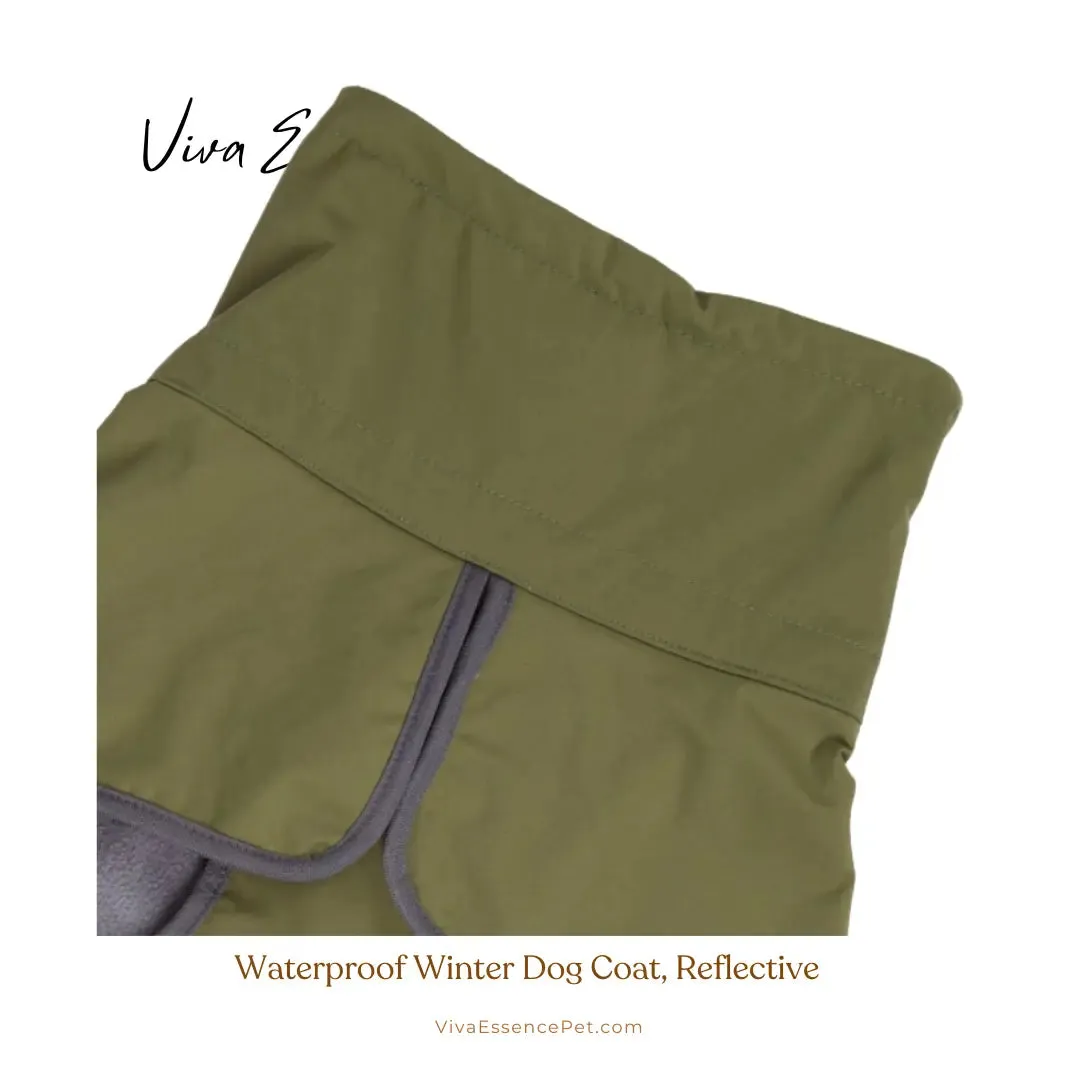 Waterproof Winter Dog Coat, Reflective, Warm Cotton Jacket