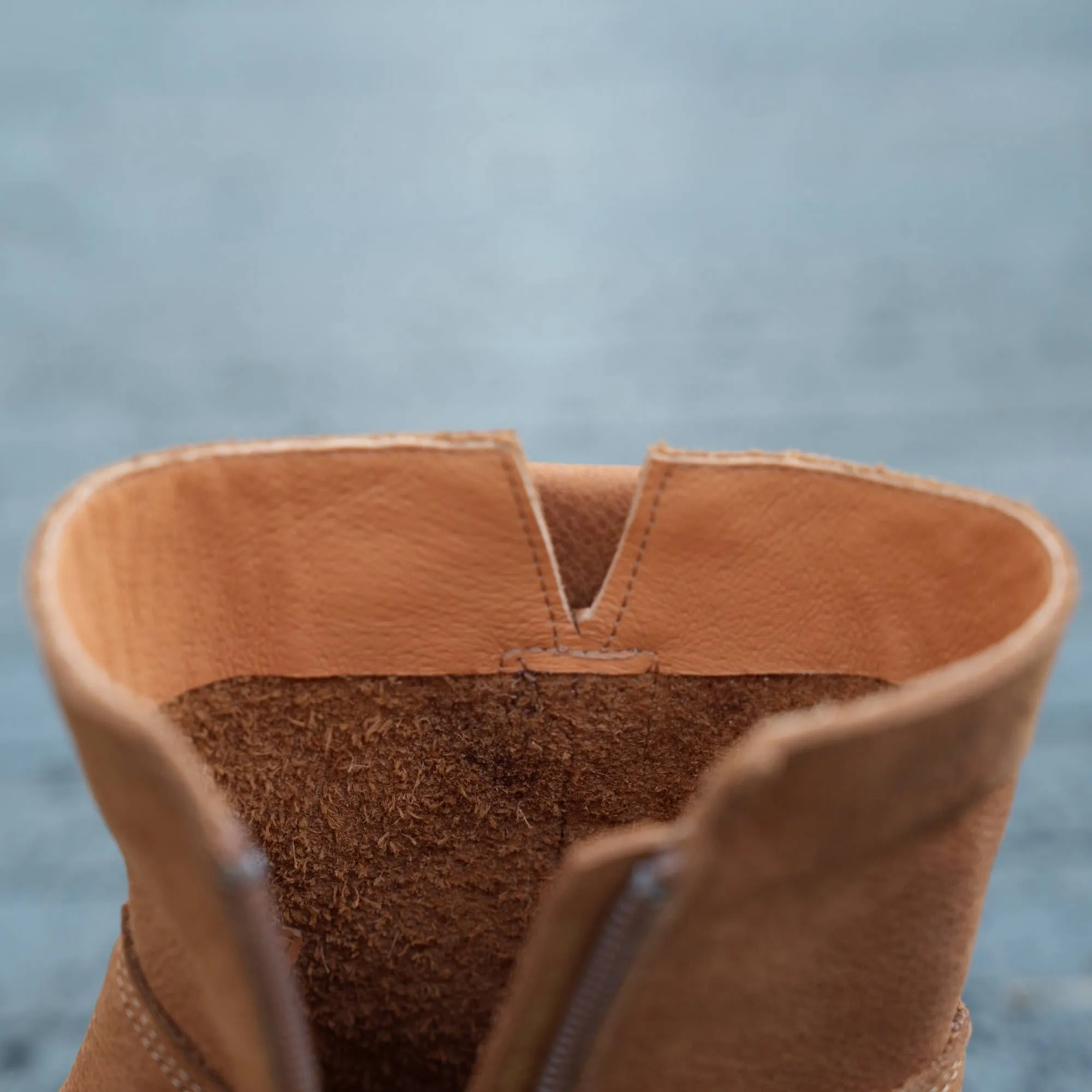 Waxing Leather Short Boots for Winter Side Zipper Chelsea Boots Black/Coffee
