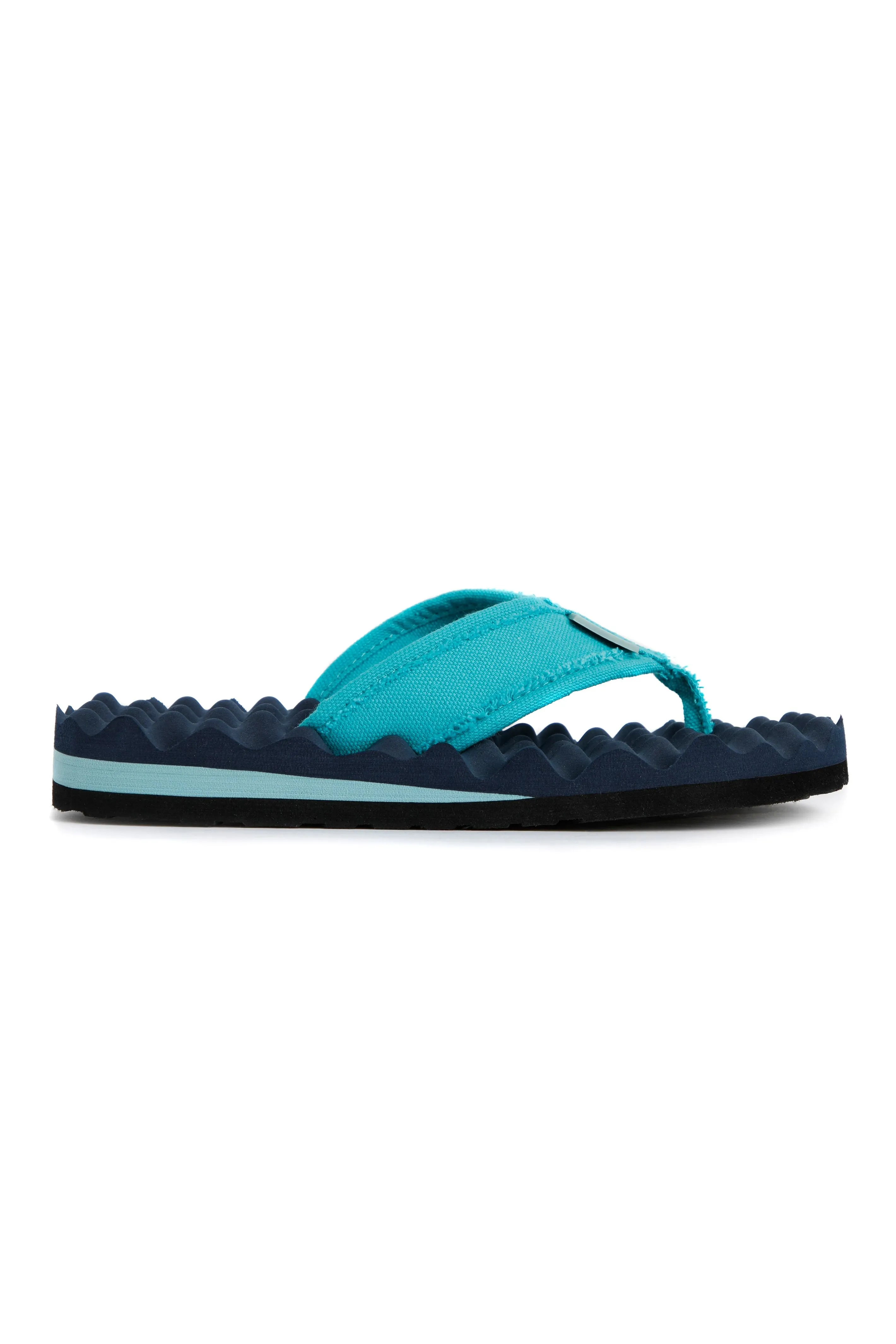 Weird Fish  Cayman Waffle Flip Flops- Navy