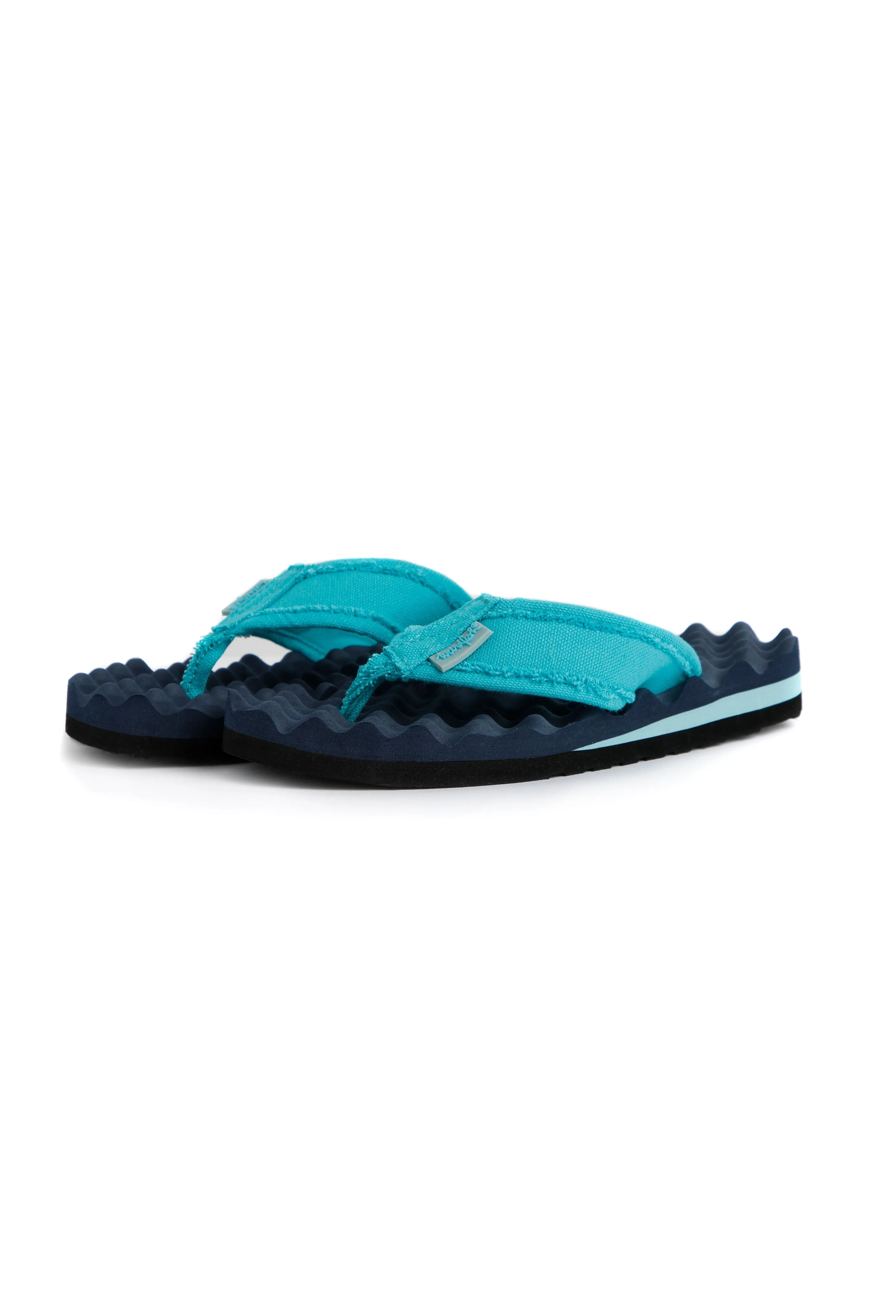 Weird Fish  Cayman Waffle Flip Flops- Navy