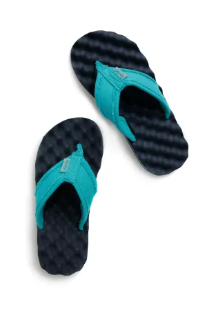 Weird Fish  Cayman Waffle Flip Flops- Navy