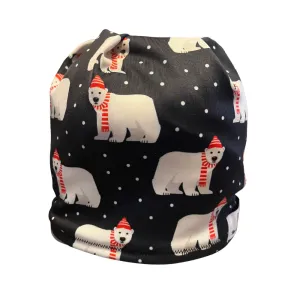 Winter Polar Bears Fleece Lined Hat
