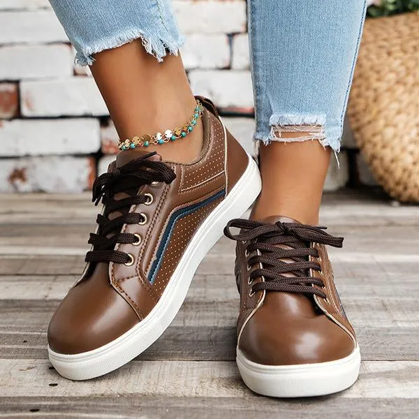 Women's Comfortable Flat Casual Sneakers 95570380S