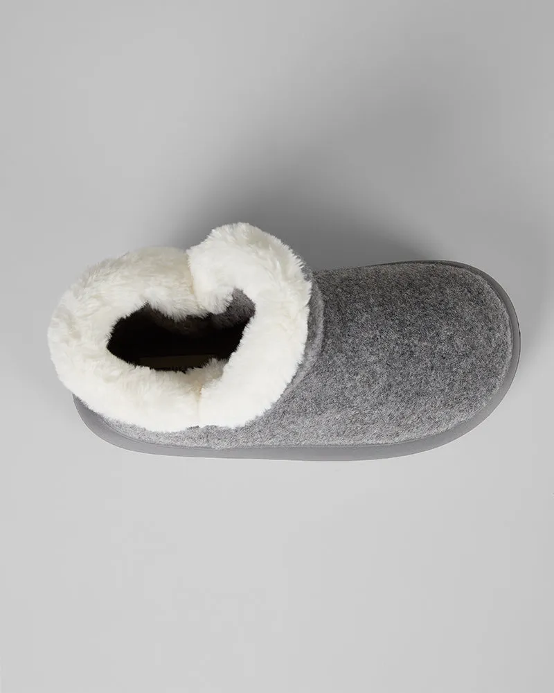 WOMEN'S FLEECE-LINED SLIPPER BOOTS