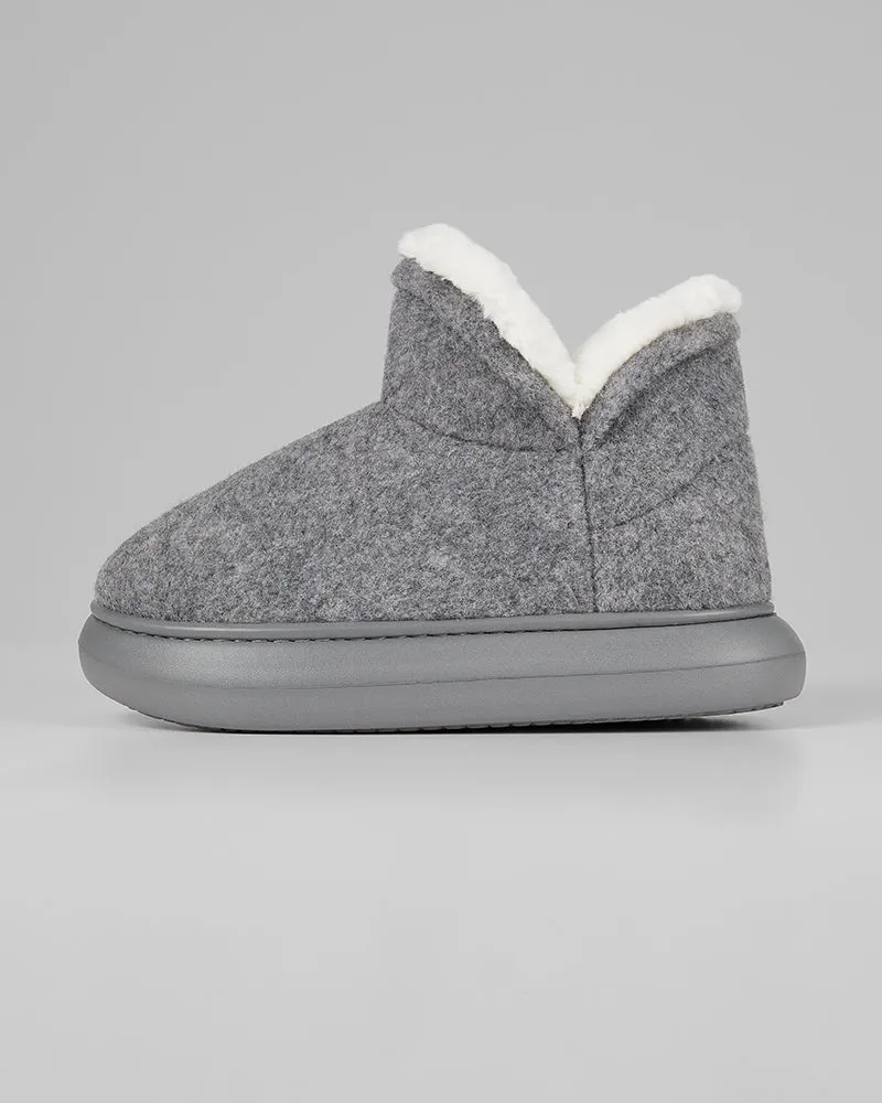 WOMEN'S FLEECE-LINED SLIPPER BOOTS