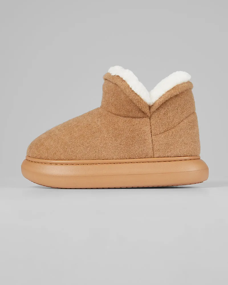 WOMEN'S FLEECE-LINED SLIPPER BOOTS