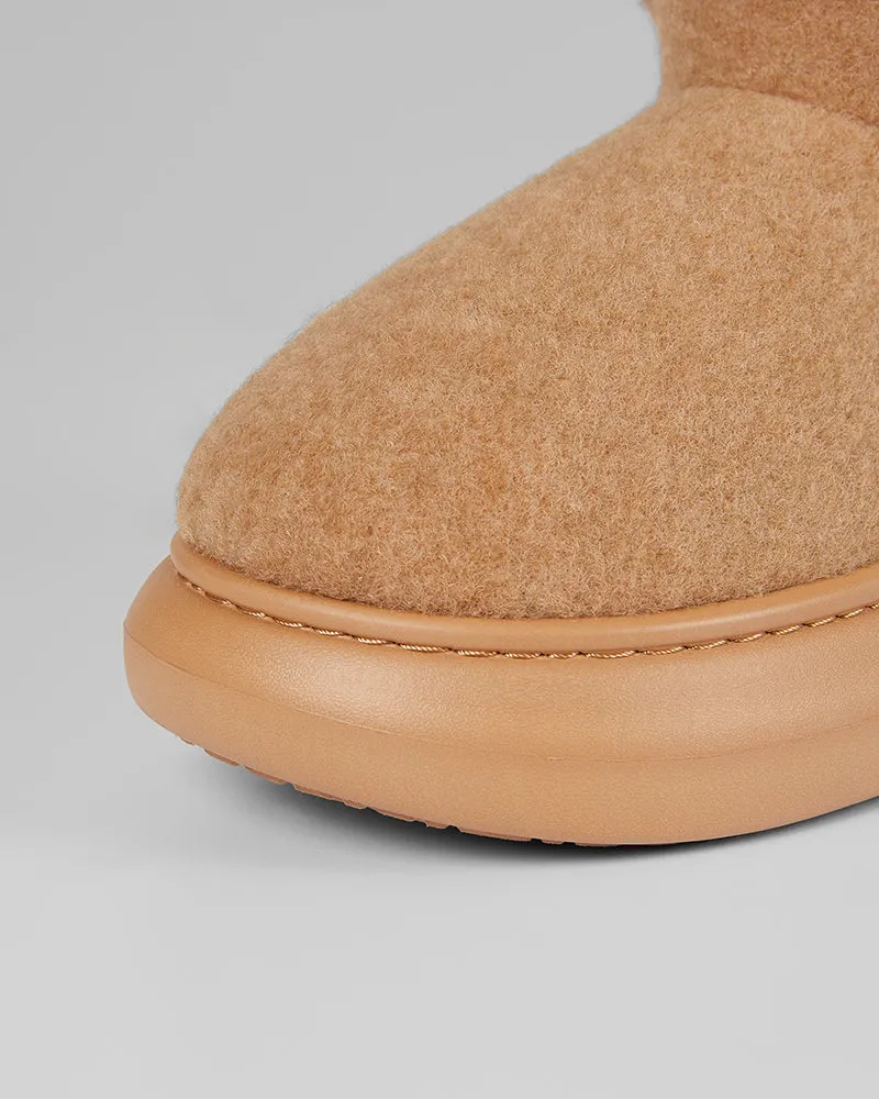 WOMEN'S FLEECE-LINED SLIPPER BOOTS