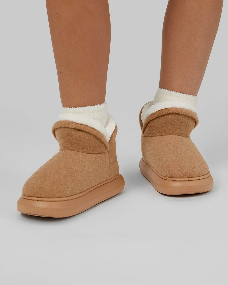 WOMEN'S FLEECE-LINED SLIPPER BOOTS