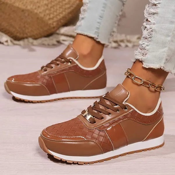 Women's Lace-Up Casual Sneakers 47929335C