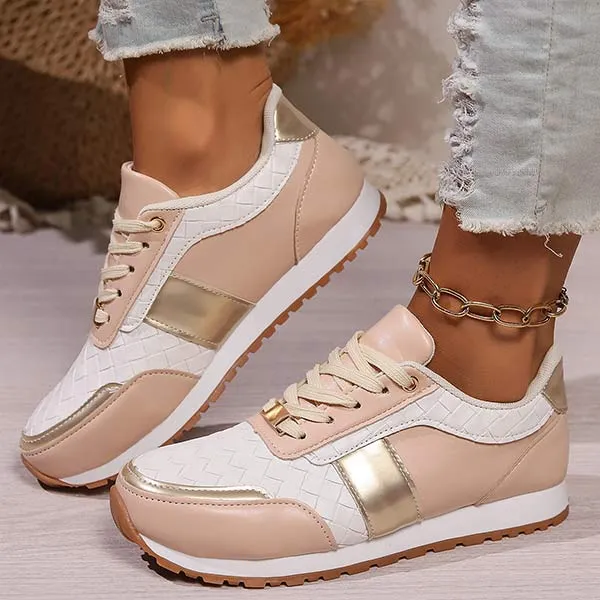 Women's Lace-Up Casual Sneakers 47929335C