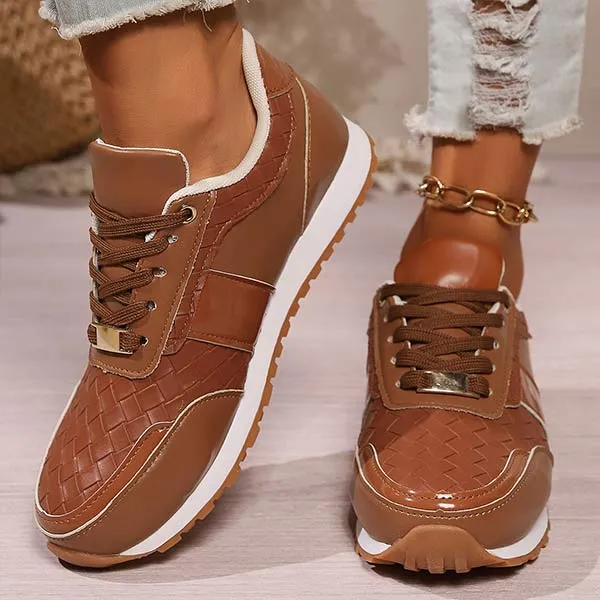 Women's Lace-Up Casual Sneakers 47929335C